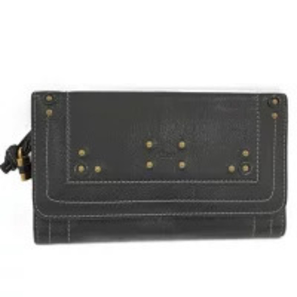Chloe bi fold long wallet leather black
